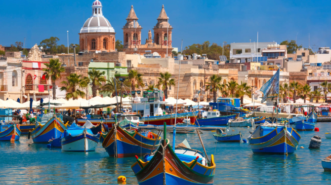 Kurs językowy na Malcie, widok na wybrzeże